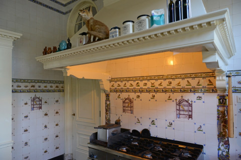 Oude keuken binnen het landgoed