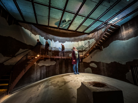 Winnaar Jaspar Moulijn met de Watertoren de Wieden