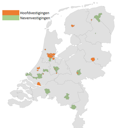 Hoofd en Nevenvestigingen funderingsonderzoeksbureaus 1